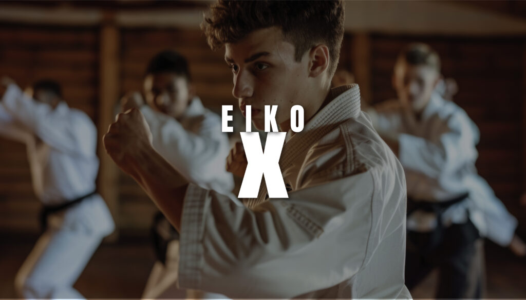Eiko X banner black overlay